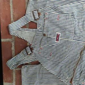 Big Mac Hickory Stripe Overalls Vintage